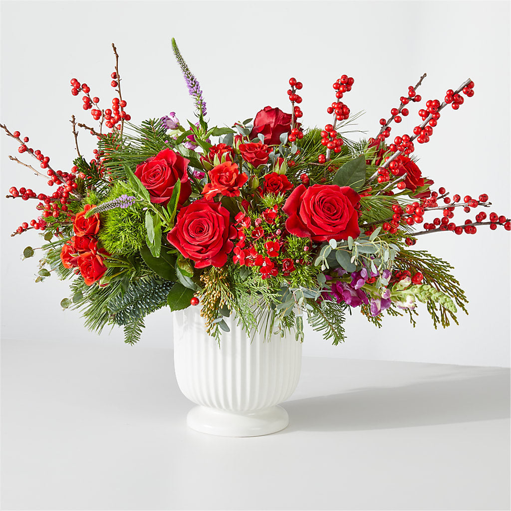 Big Red Bow Bouquet – Woodbury Flowers, Woodbury GA