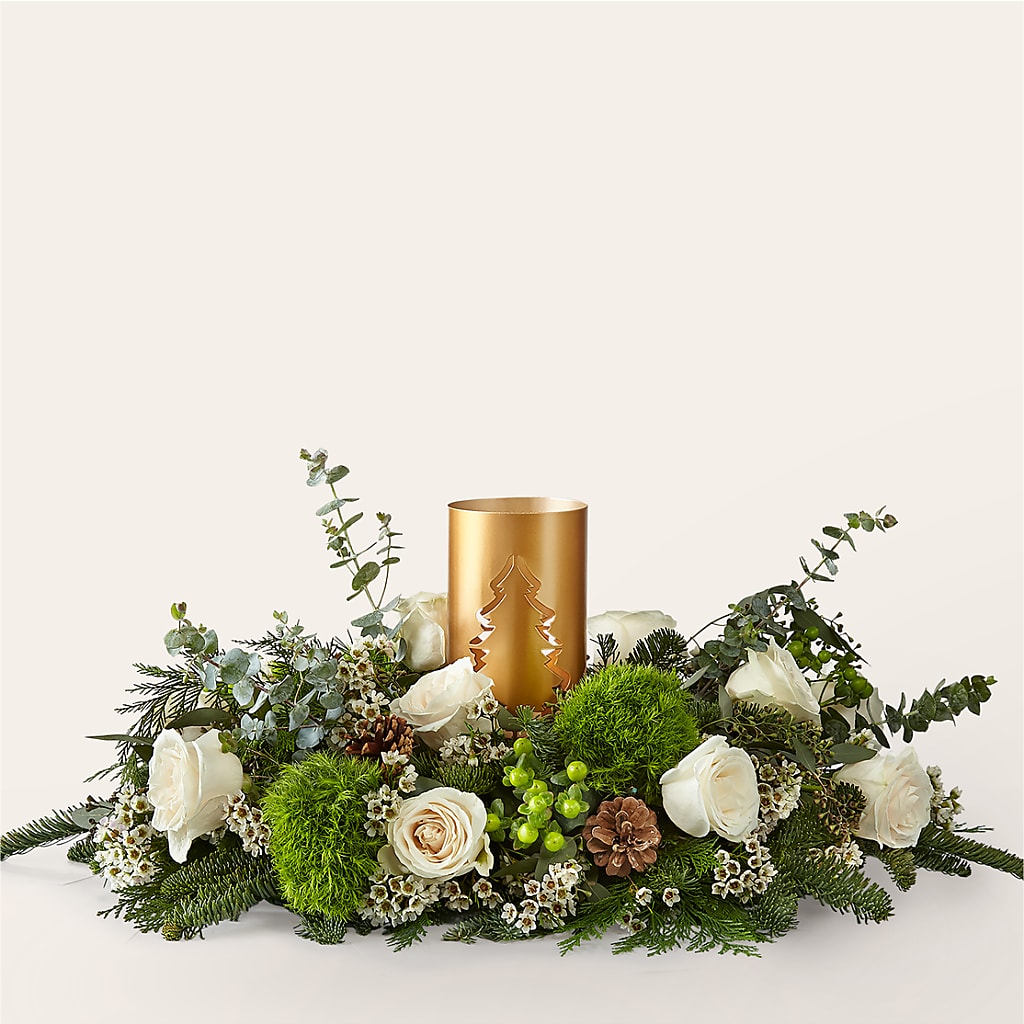 Chestnuts Roasting Centerpiece – Woodbury Flowers, Woodbury GA