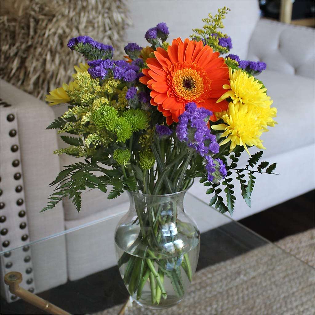 Marmalade Skies Bouquet – Woodbury Flowers, Woodbury GA