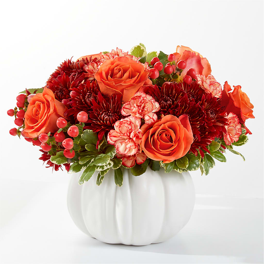 Autumn Air Pumpkin Bouquet – Woodbury Flowers, Woodbury GA