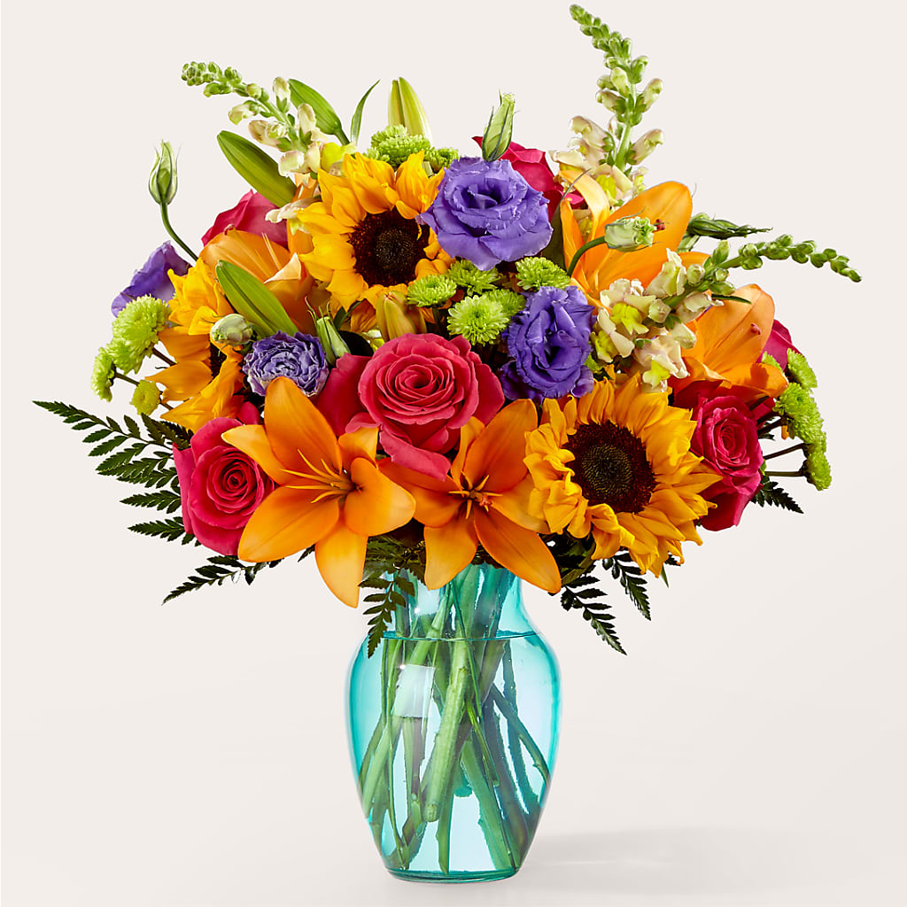Double Rainbow Bouquet – Woodbury Flowers, Woodbury GA