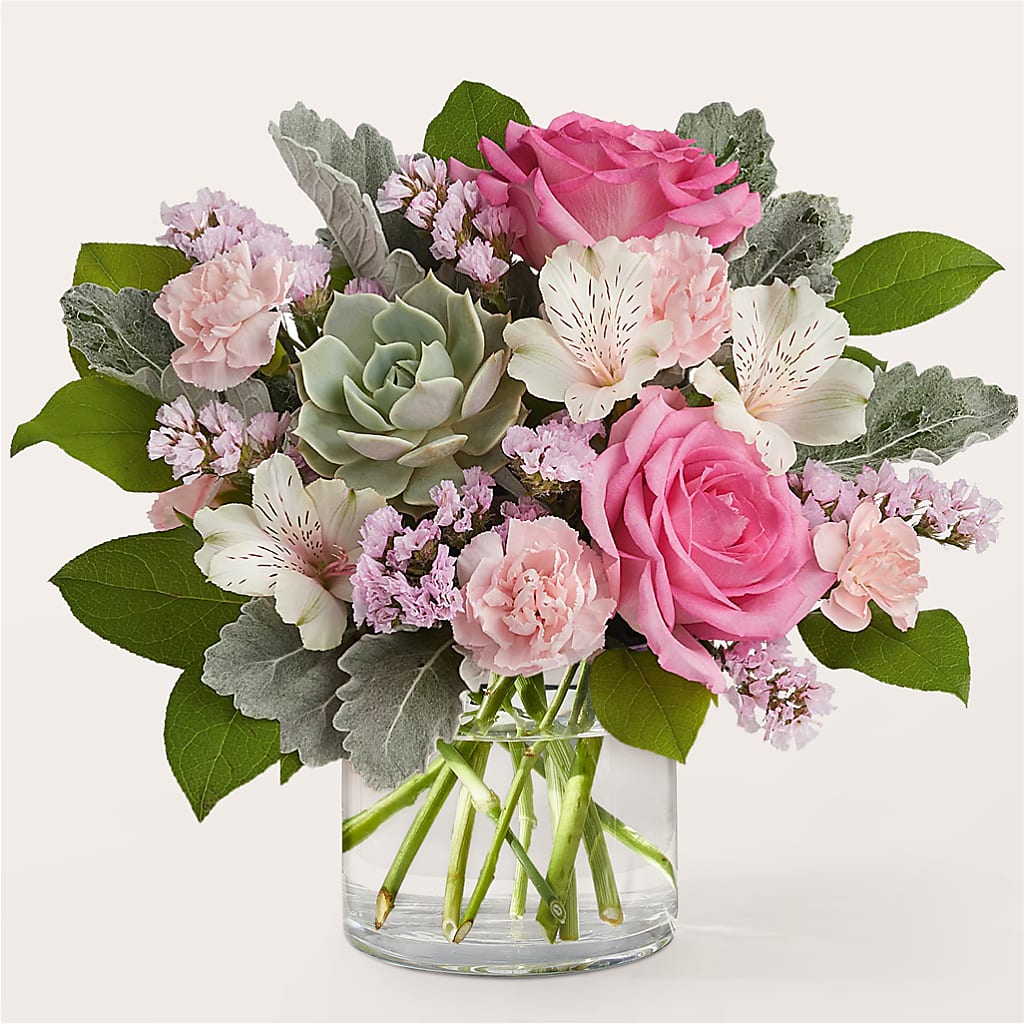 Dusty Rose Bouquet – Woodbury Flowers, Woodbury GA
