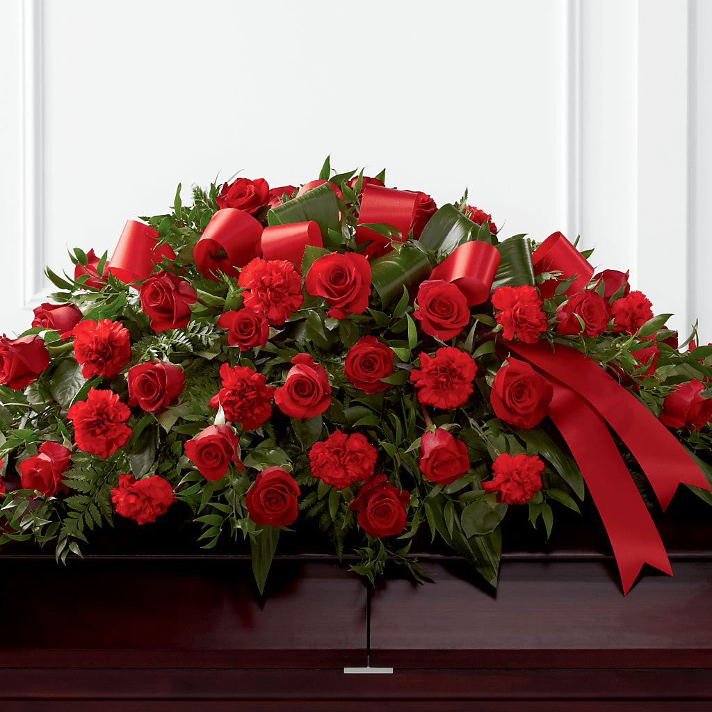 Tribute of Life Casket Spray – Woodbury Flowers, Woodbury GA