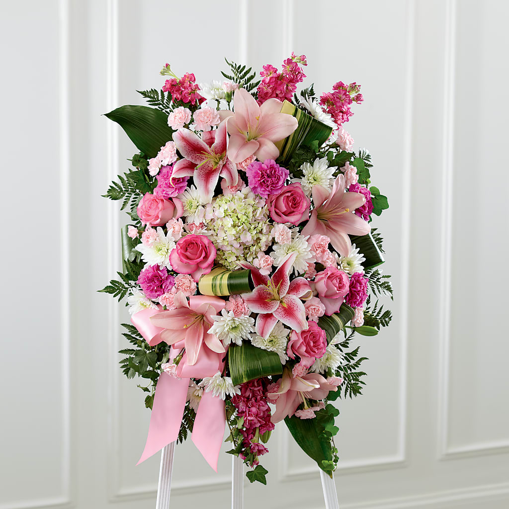 Comforting Standing Spray – Woodbury Flowers, Woodbury GA