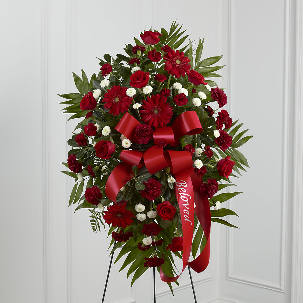 Treasured Memories Standing Spray – Woodbury Flowers, Woodbury GA