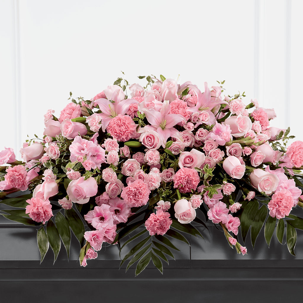 Garden of Comfort Casket Spray (Standard) – Woodbury Flowers, Woodbury GA