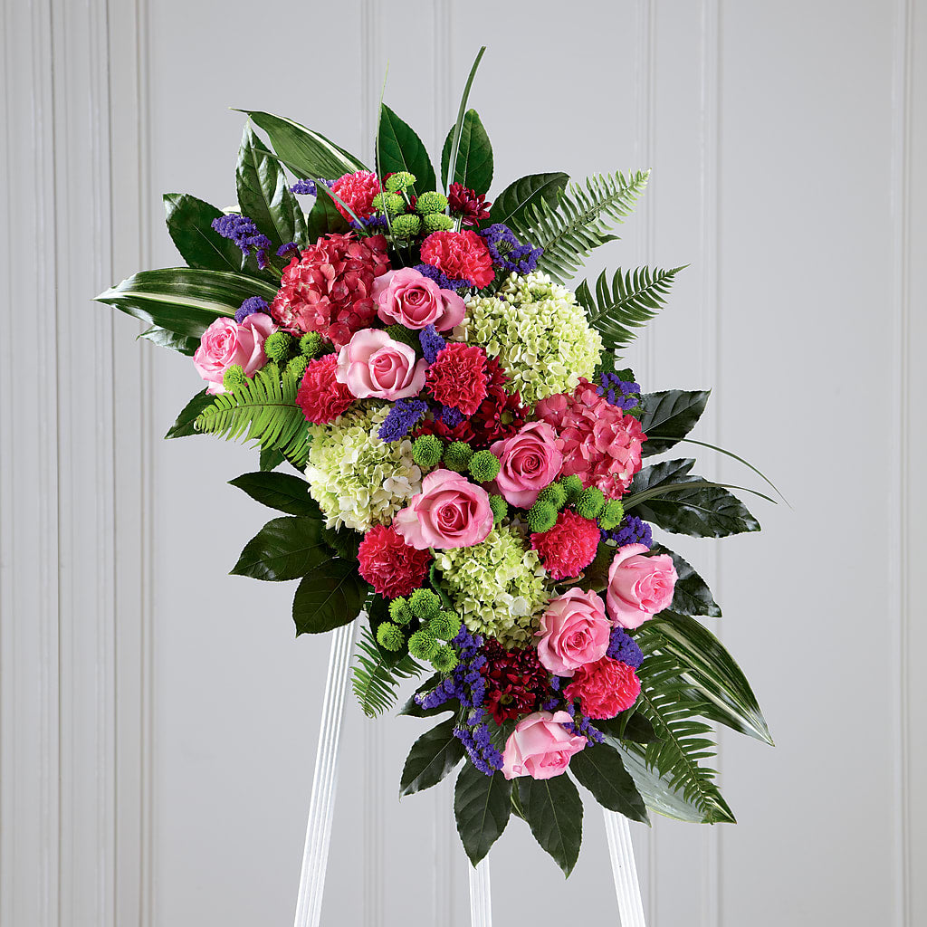 Refreshing Mix Standing Spray – Woodbury Flowers, Woodbury GA