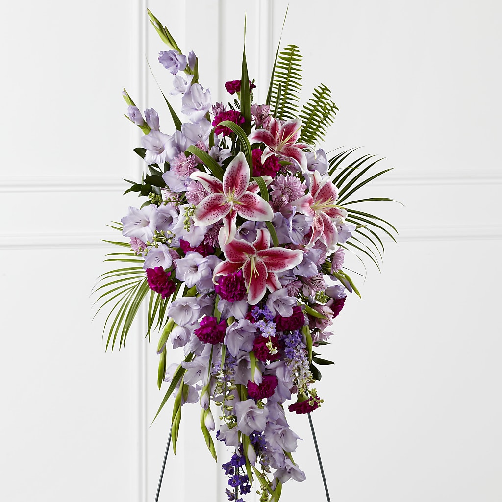 Tender Touch Standing Spray – Woodbury Flowers, Woodbury GA