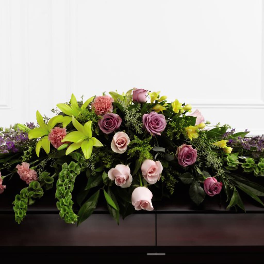 Forever Beloved Casket Spray – Woodbury Flowers, Woodbury GA