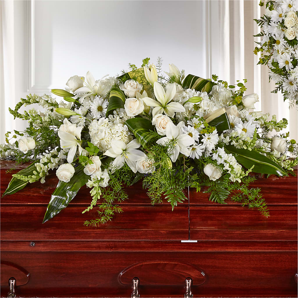 Abundance Casket Spray – Woodbury Flowers, Woodbury GA