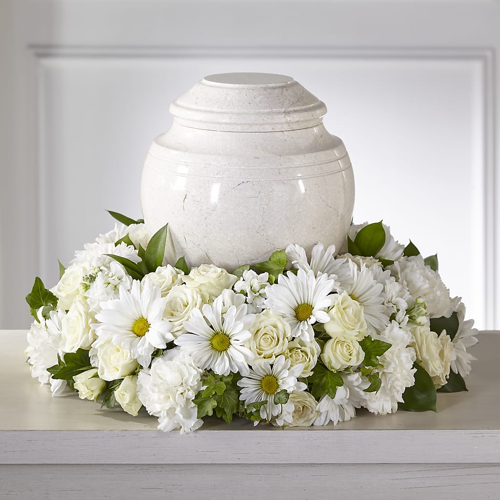 Ivory Gardens Cremation Adornment – Woodbury Flowers, Woodbury GA