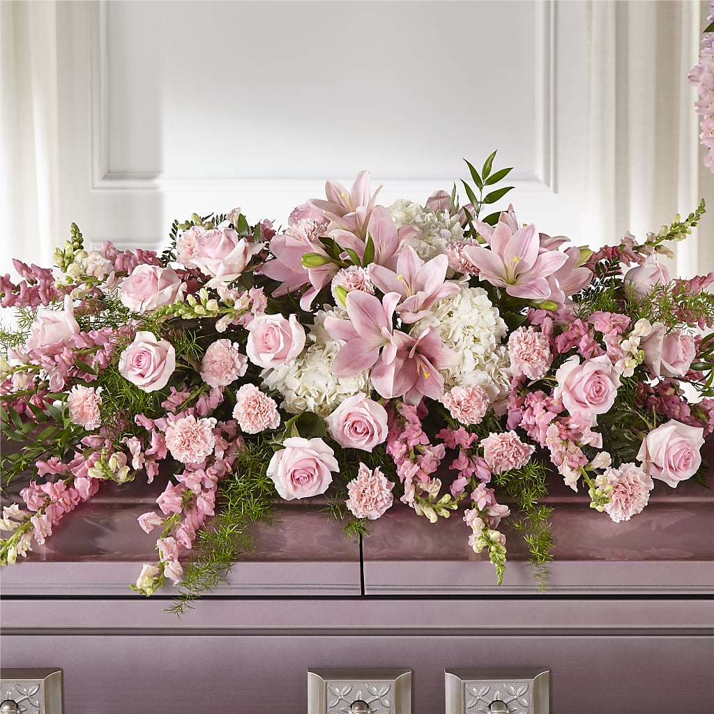 Life & Remembrance Casket Spray – Woodbury Flowers, Woodbury GA