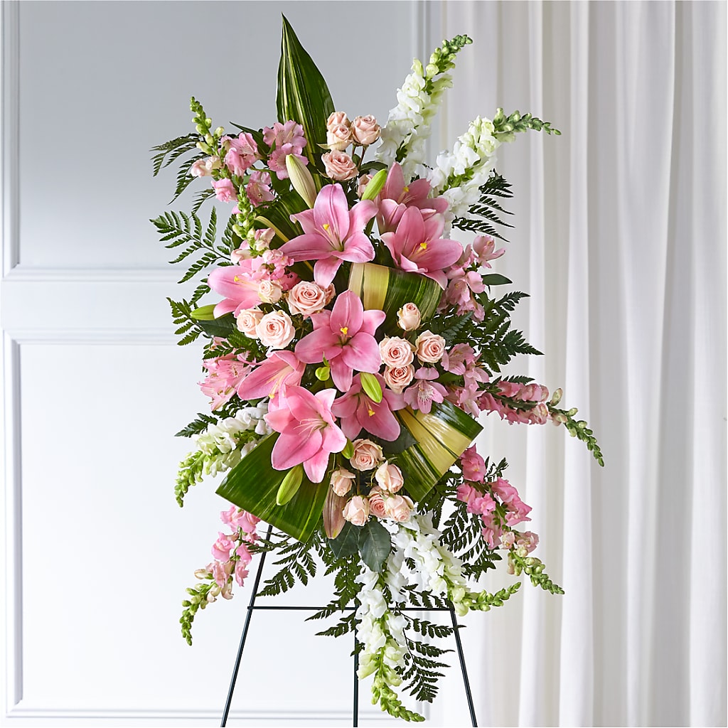 Elegant Embrace Standing Spray – Woodbury Flowers, Woodbury GA