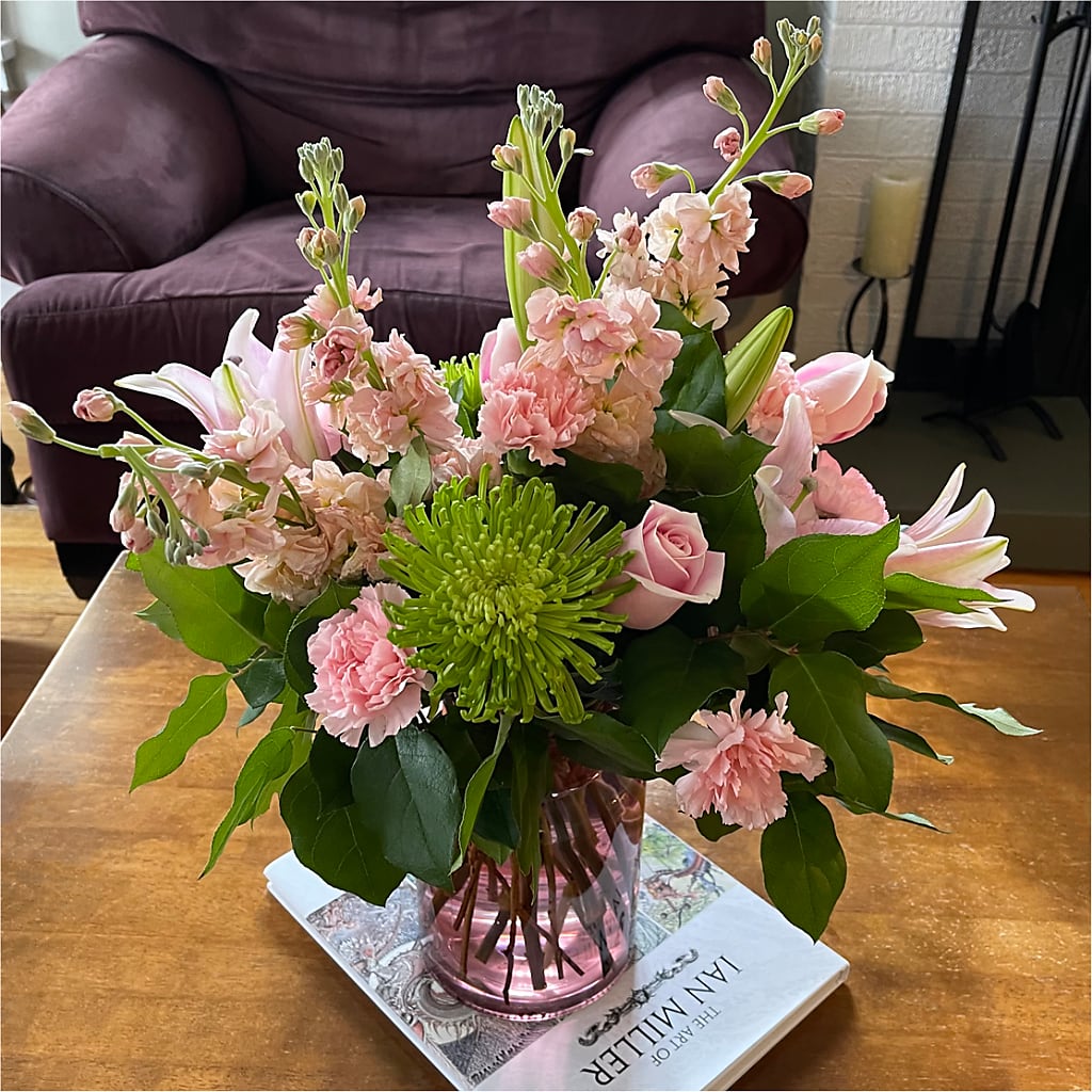 Pretty in Pink Bouquet – Woodbury Flowers, Woodbury GA