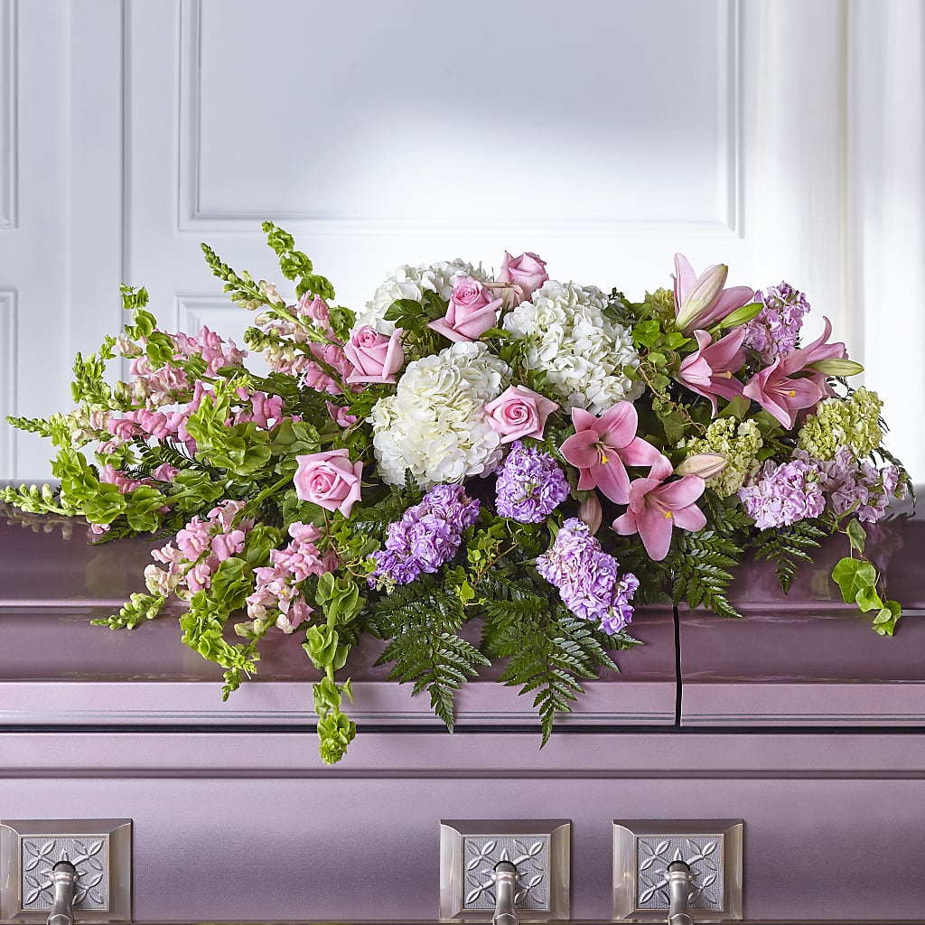 Life's Gratitude Casket Spray – Woodbury Flowers, Woodbury GA