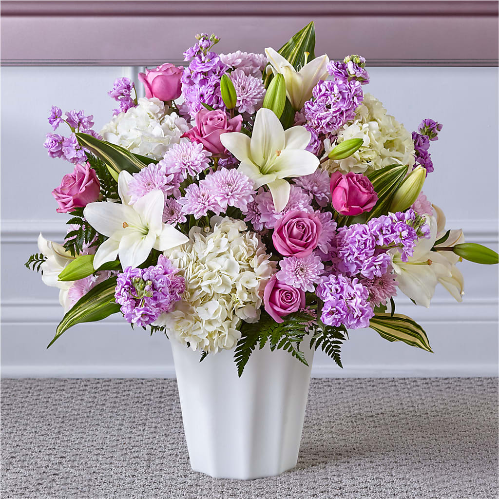Heaven Sent Floor Basket – Woodbury Flowers, Woodbury GA
