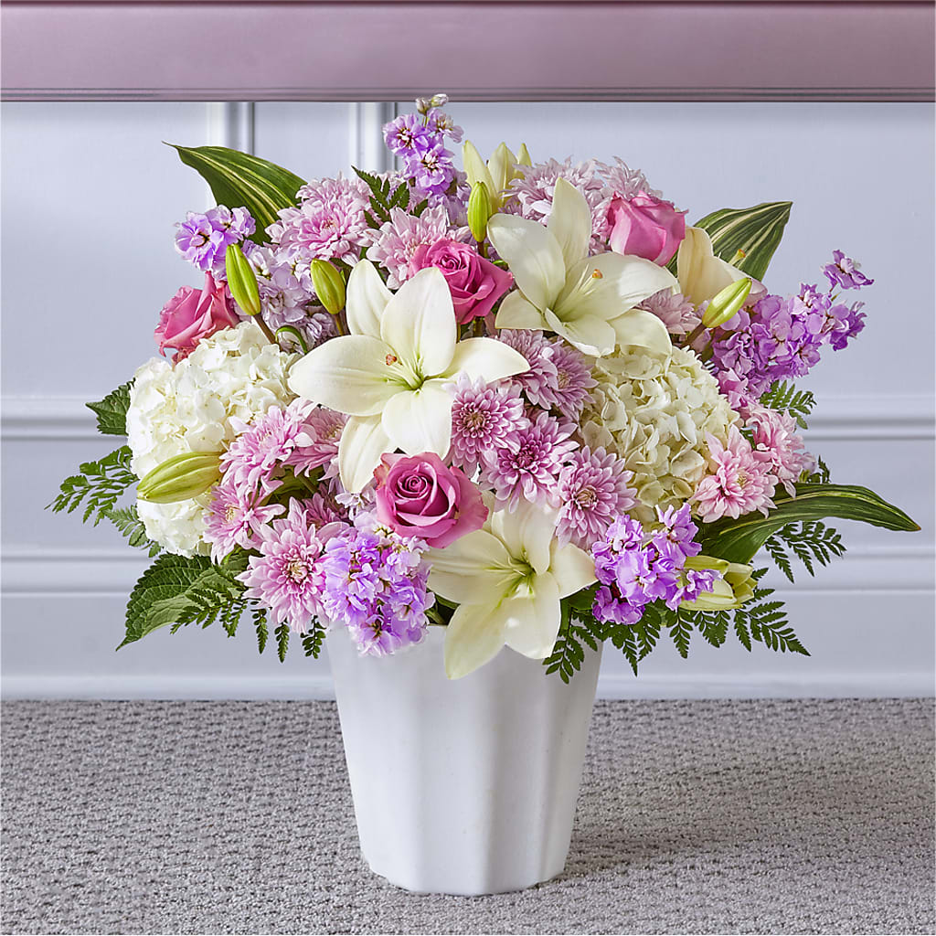 Heaven Sent Floor Basket – Woodbury Flowers, Woodbury GA