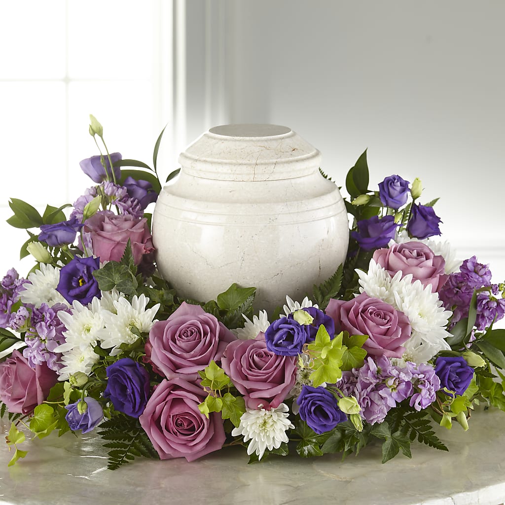 Blooming Sympathy Cremation Adornment – Woodbury Flowers, Woodbury GA