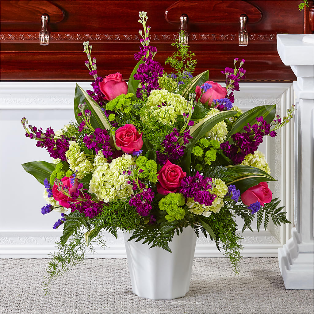 Beautiful Horizons Floor Basket – Woodbury Flowers, Woodbury GA