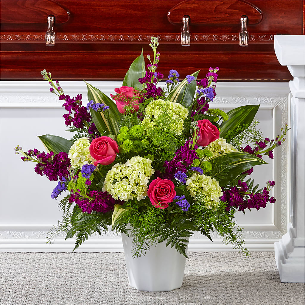 Beautiful Horizons Floor Basket – Woodbury Flowers, Woodbury GA