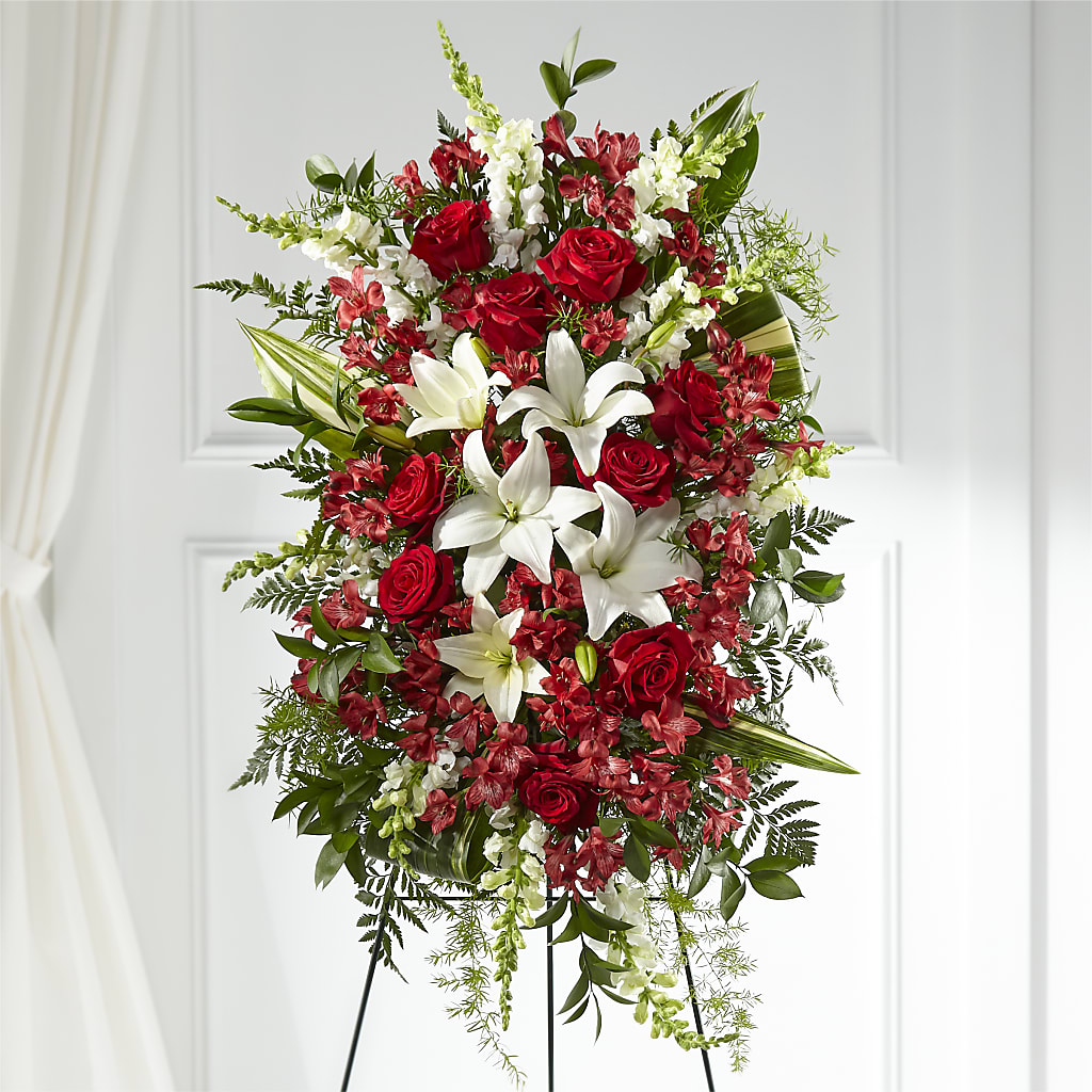 Everlasting Memory Standing Spray – Woodbury Flowers, Woodbury GA