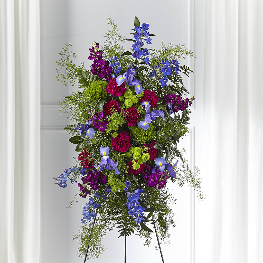 Heavenly Skies Standing Spray – Woodbury Flowers, Woodbury GA