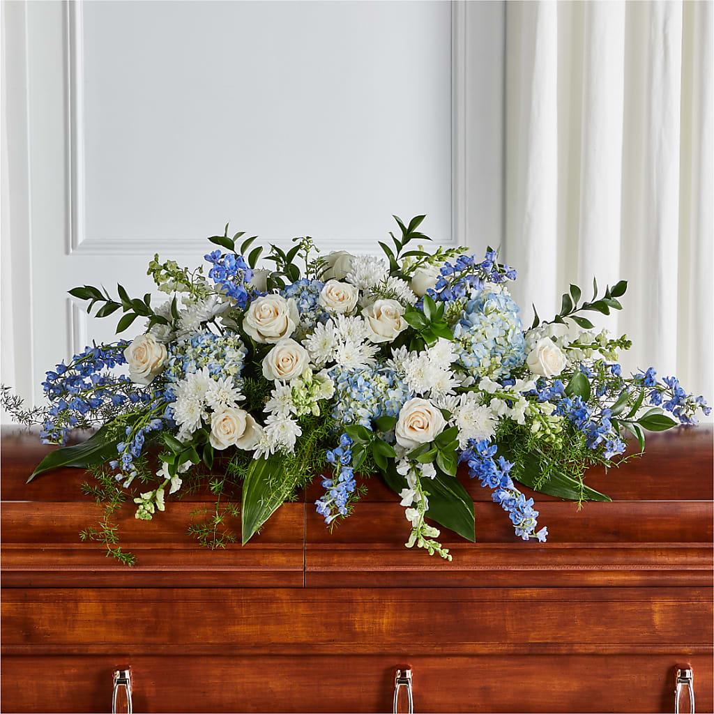 Timeless Essence Casket Spray – Woodbury Flowers, Woodbury GA