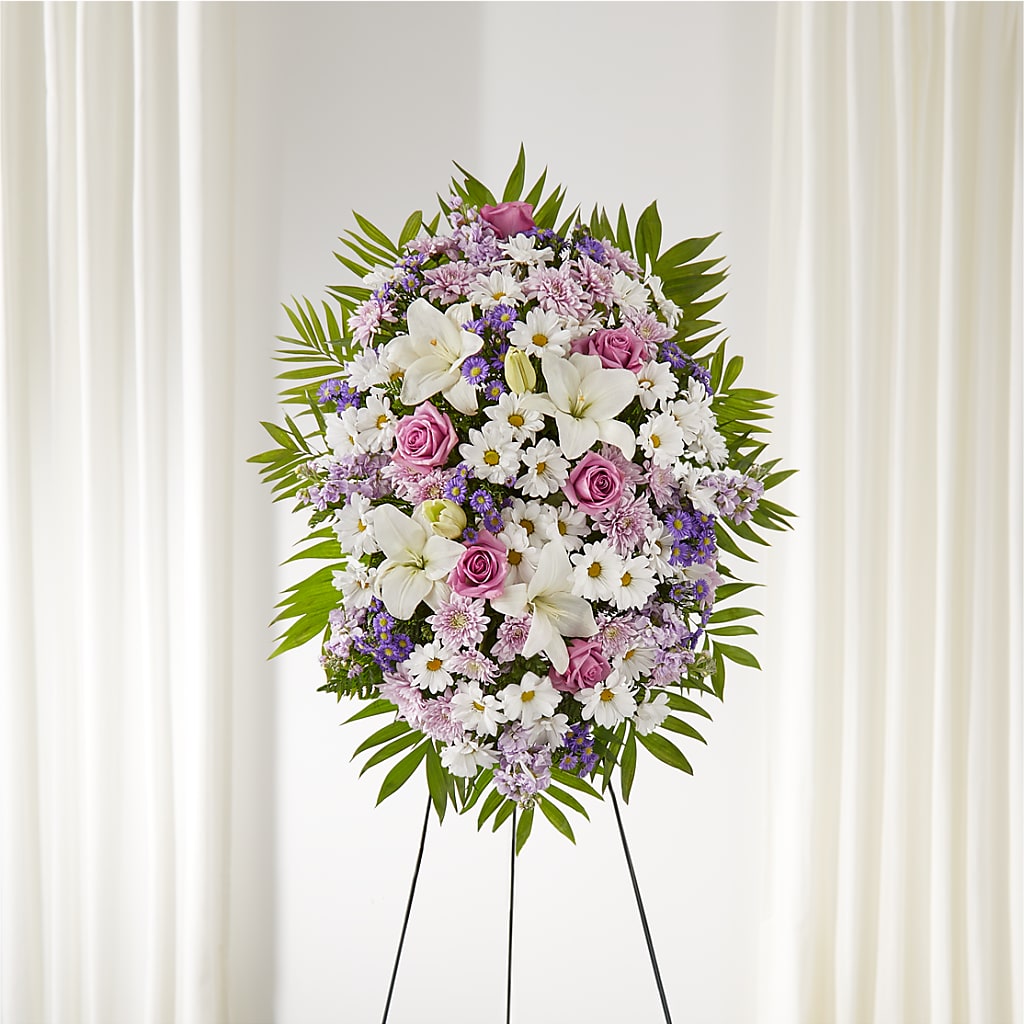 Surrounded by Love Standing Spray – Woodbury Flowers, Woodbury GA