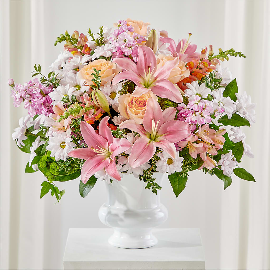 Heartfelt Gesture Urn Arrangement – Woodbury Flowers, Woodbury GA