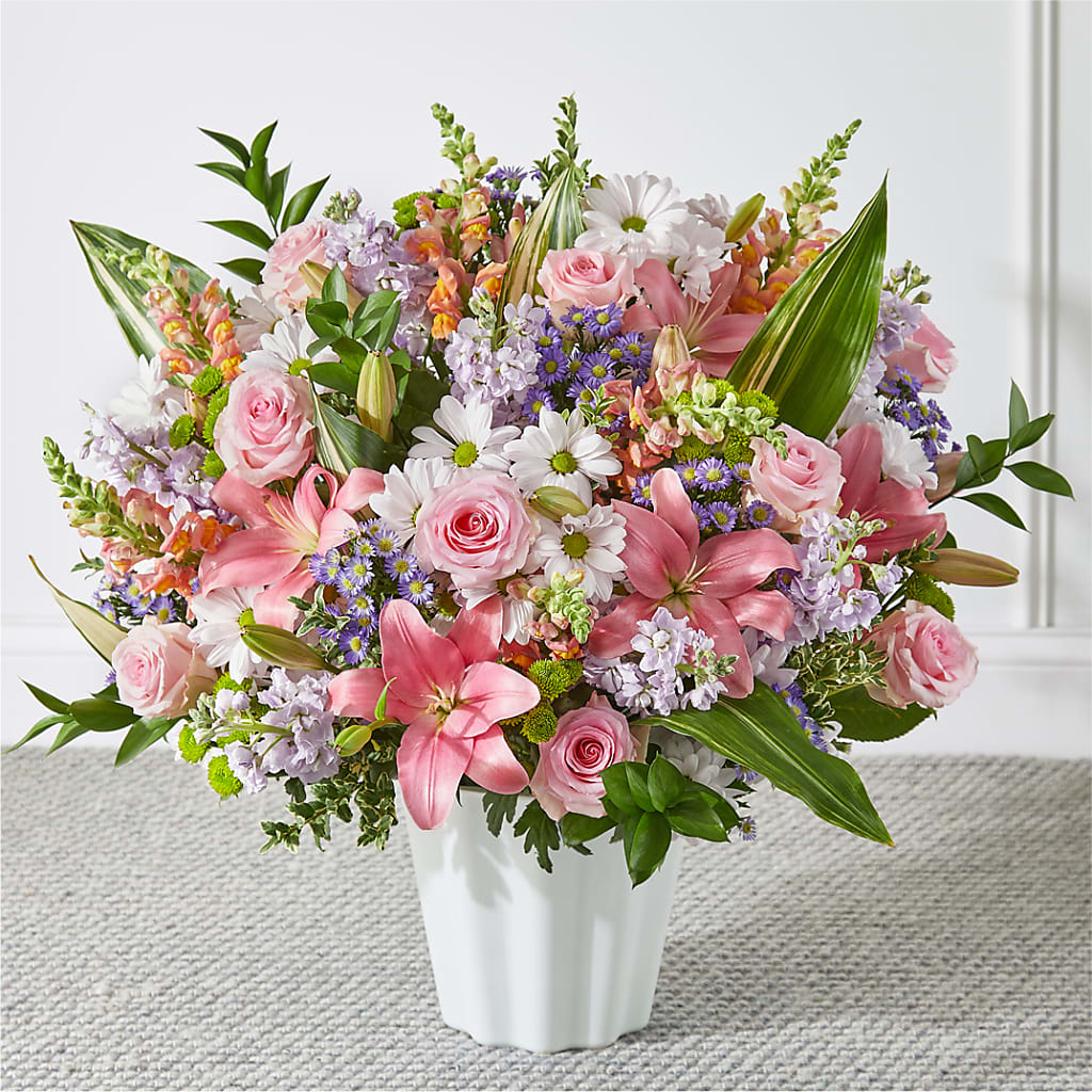 Abundant Compassion Floor Basket – Woodbury Flowers, Woodbury GA
