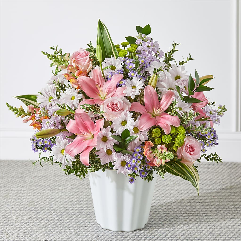 Abundant Compassion Floor Basket – Woodbury Flowers, Woodbury GA