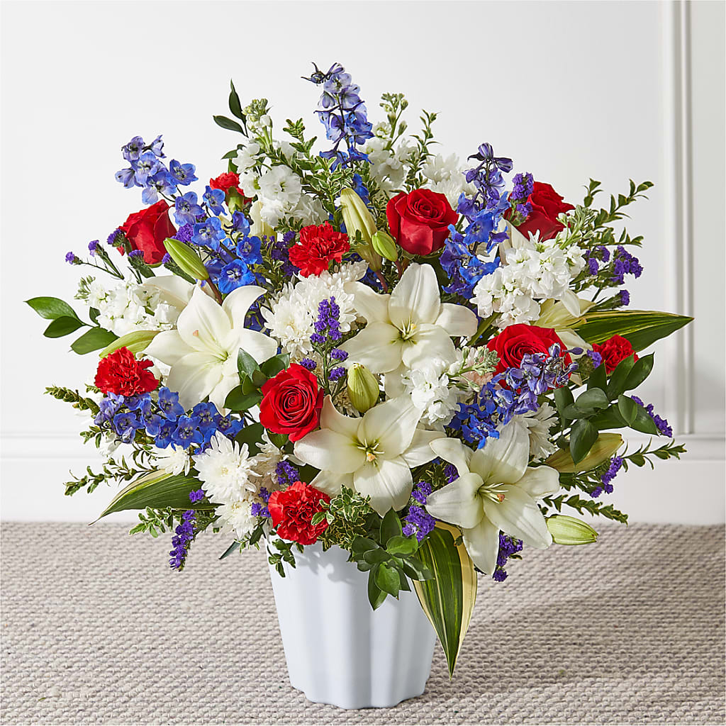 Consoled Floor Basket – Woodbury Flowers, Woodbury GA