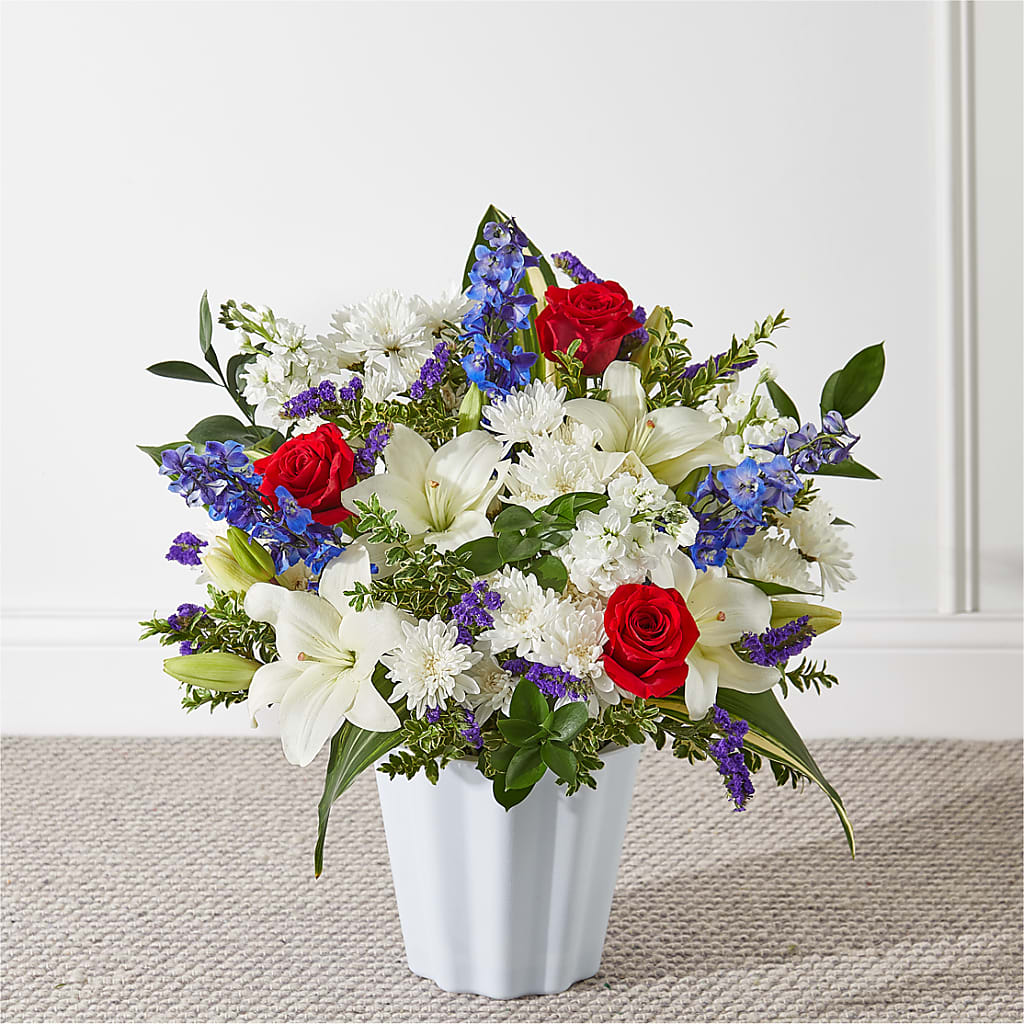 Consoled Floor Basket – Woodbury Flowers, Woodbury GA
