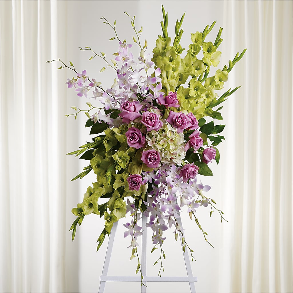 Lasting Legacy Standing Spray – Woodbury Flowers, Woodbury GA