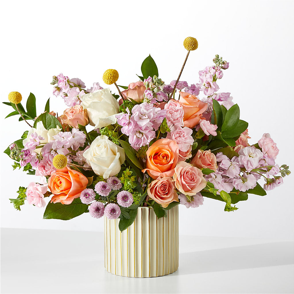 French Market Bouquet with Ivory Vase – Woodbury Flowers, Woodbury GA
