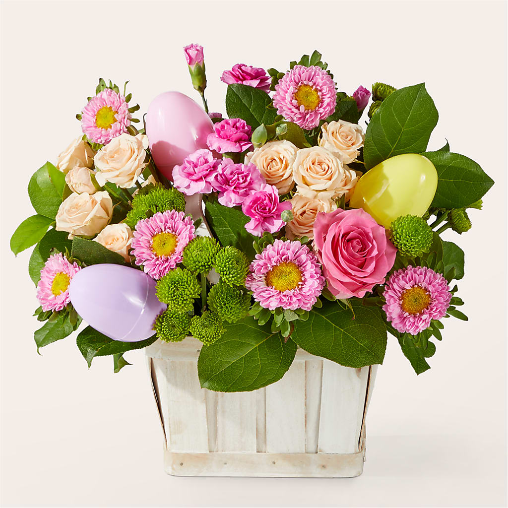 Get Eggcited Basket – Woodbury Flowers, Woodbury GA