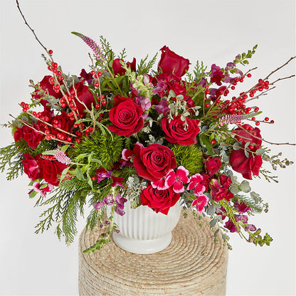 Big Red Bow Bouquet –  Woodbury Flowers, Woodbury GA