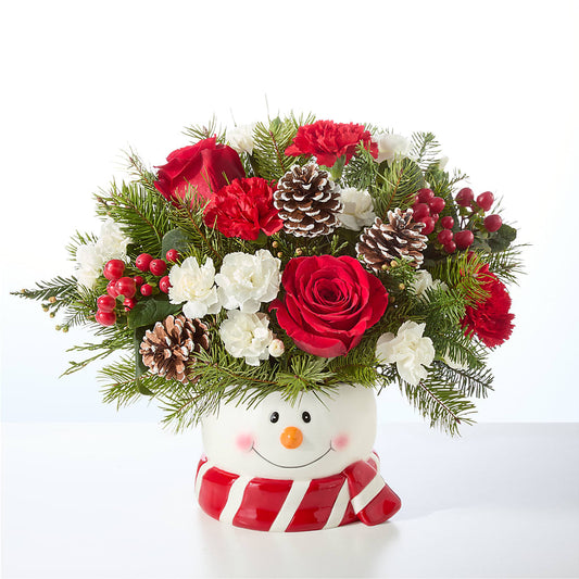 Jolly Snowman Bouquet –  Woodbury Flowers, Woodbury GA