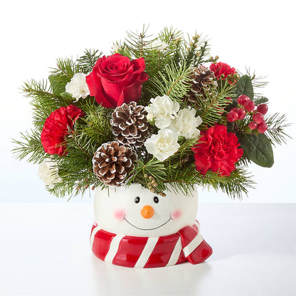 Jolly Snowman Bouquet –  Woodbury Flowers, Woodbury GA