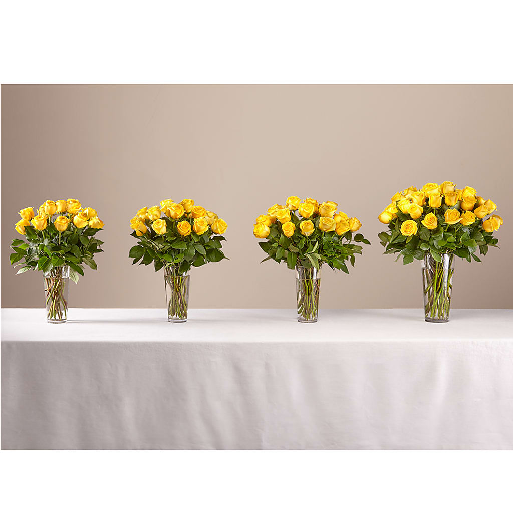 Long Stem Yellow Rose Bouquet –  Woodbury Flowers, Woodbury GA
