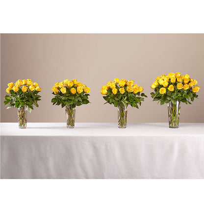 Long Stem Yellow Rose Bouquet –  Woodbury Flowers, Woodbury GA