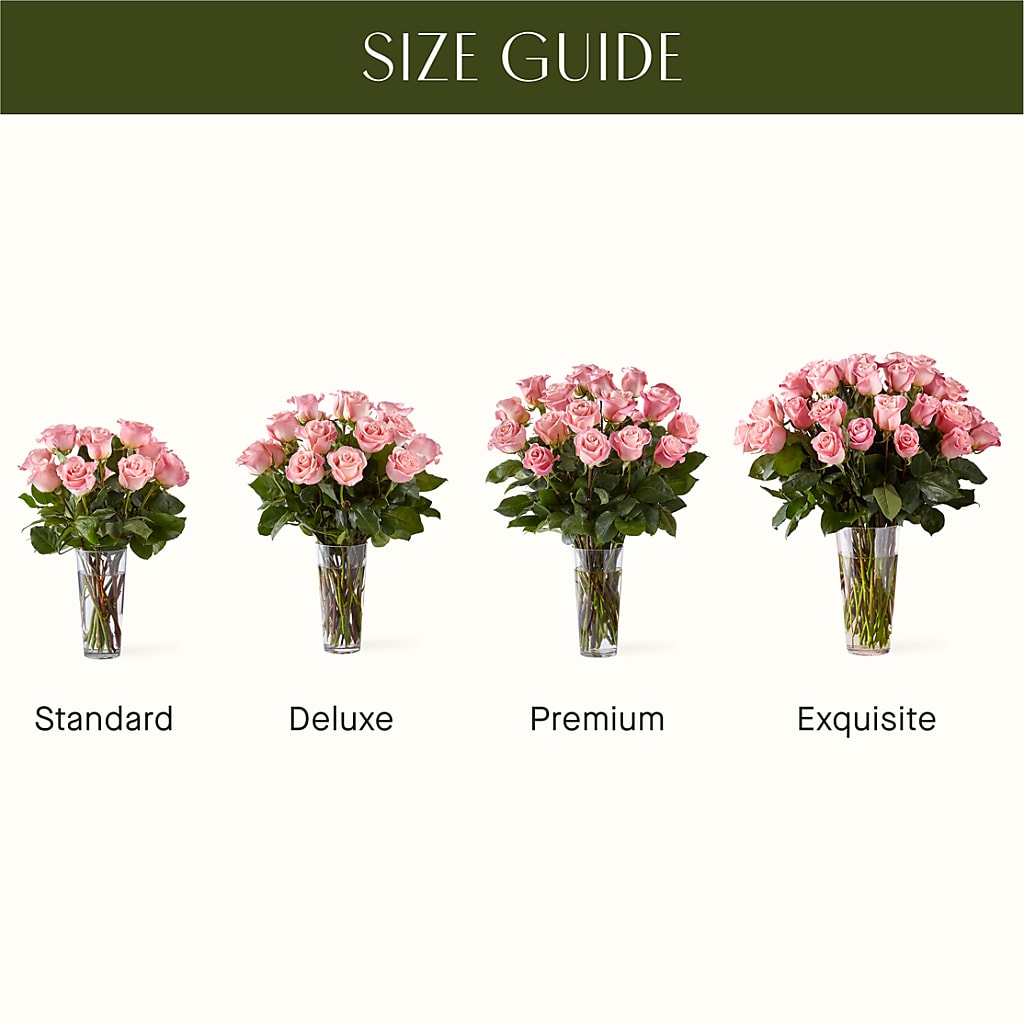Long Stem Pink Rose Bouquet –  Woodbury Flowers, Woodbury GA