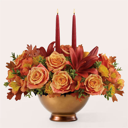 Harvest Table Centerpiece –  Woodbury Flowers, Woodbury GA