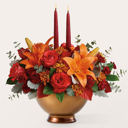 Fruits of Fall Centerpiece –  Woodbury Flowers, Woodbury GA