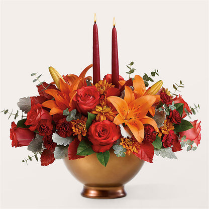 Fruits of Fall Centerpiece –  Woodbury Flowers, Woodbury GA