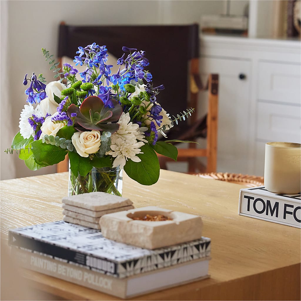 Cerulean Waves Bouquet –  Woodbury Flowers, Woodbury GA