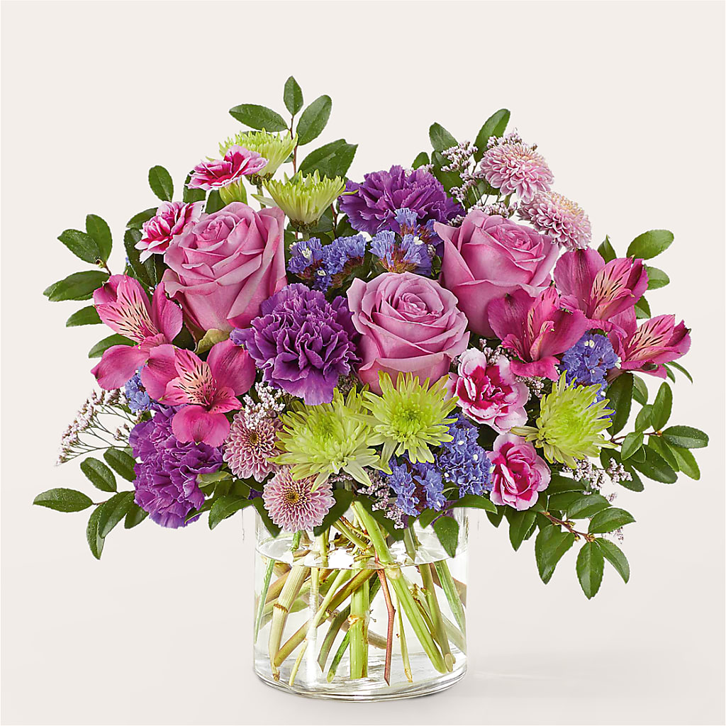 Glass Half Full Bouquet –  Woodbury Flowers, Woodbury GA