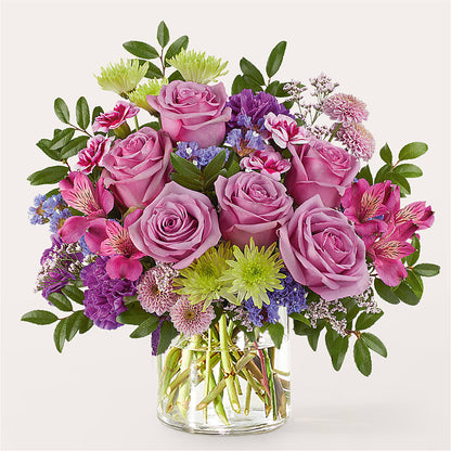 Glass Half Full Bouquet –  Woodbury Flowers, Woodbury GA