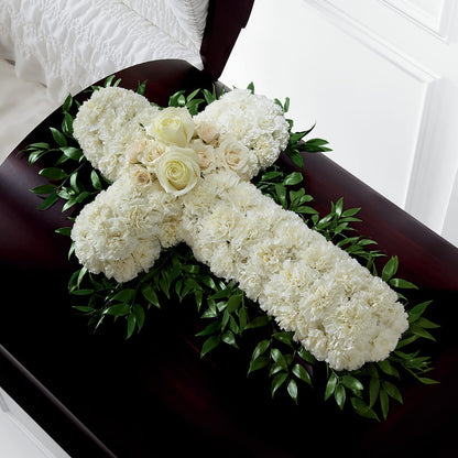 Peaceful Memories Casket Spray (Standard) –  Woodbury Flowers, Woodbury GA