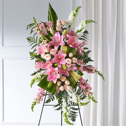 Elegant Embrace Standing Spray –  Woodbury Flowers, Woodbury GA